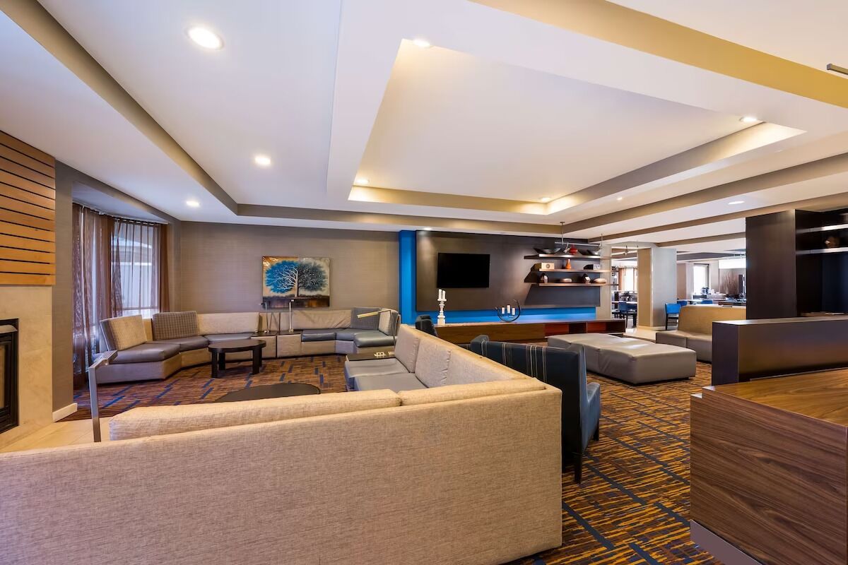 Relax into plush seating and linger in the welcoming lounge.