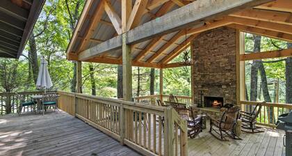 Wildwood Mountain Cottage | Covered Deck and Wood Burning Fireplace