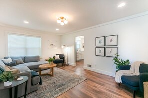 Smart TV, foosball, books