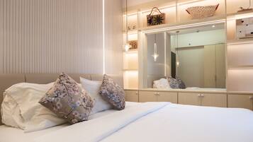 1 bedroom, internet, bed sheets