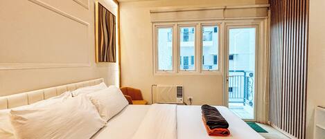 1 soverom, strykejern/-brett, internettilgang og sengetøy