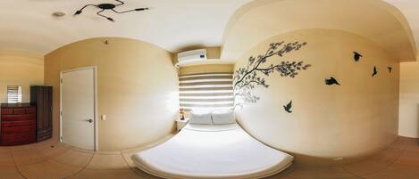 1 غرفة نوم ومكواة/لوح كي وخدمة الإنترنت وملاءات أسرّة