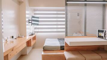 1 soveværelse, strygejern/strygebræt, internetforbindelse, sengetøj