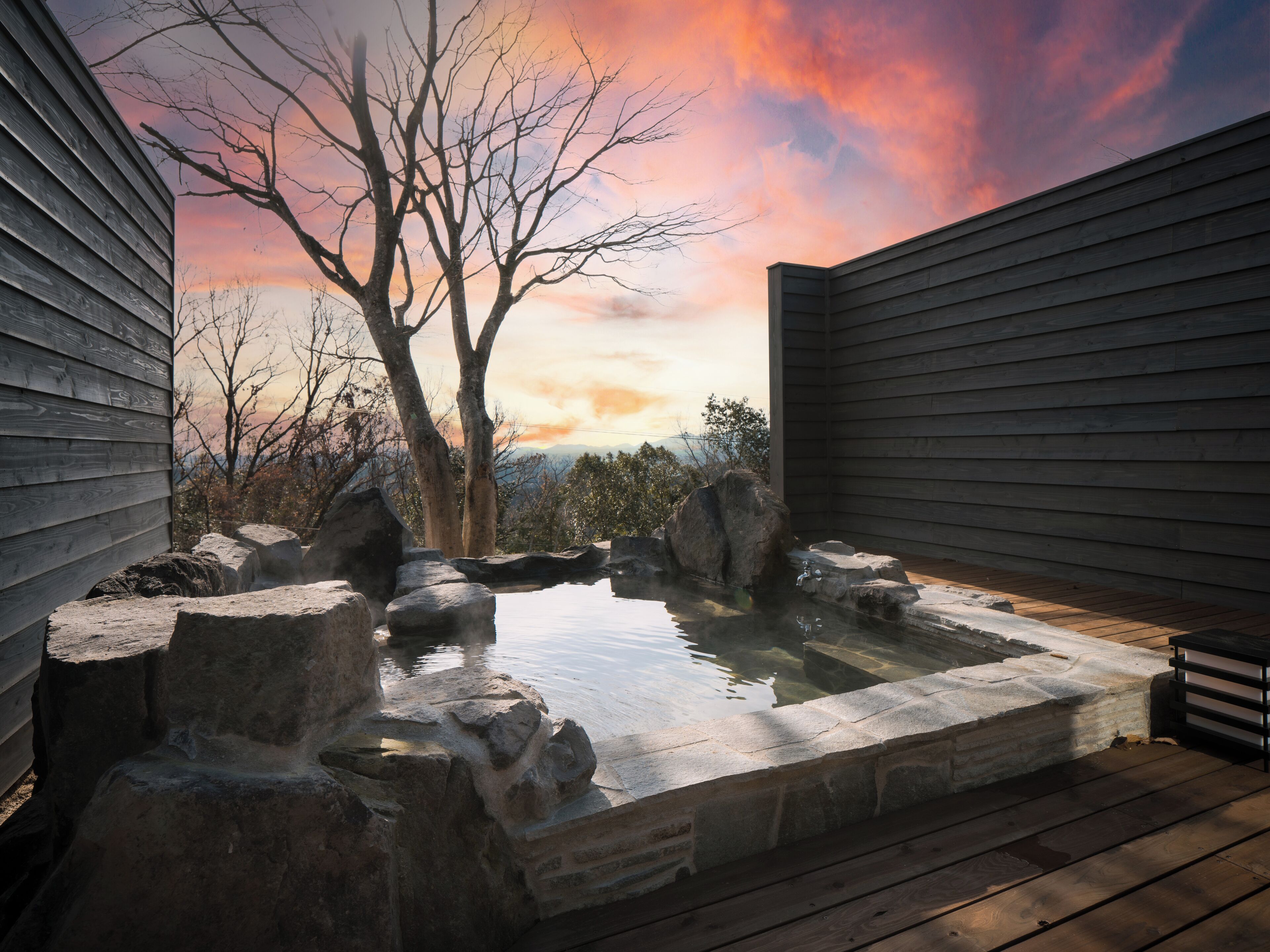 标准双床房, 无烟房 (Tegogawa) | 浴室 | 独立的浴缸和淋浴、泉水浴缸、免费洗浴用品、吹风机