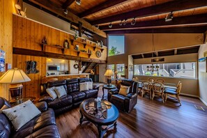 Télévision, cheminée, jeux vidéo