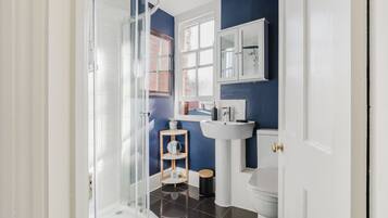 Shower, hair dryer