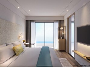 Literie hypoallergénique, minibar, bureau