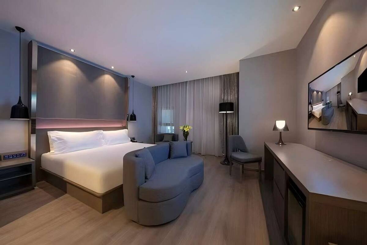 Premium bedding, down duvets, memory-foam beds, free minibar