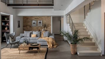 Fernseher, Kamin, Bücher