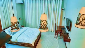 1 habitación, tabla de planchar con plancha, wifi y ropa de cama