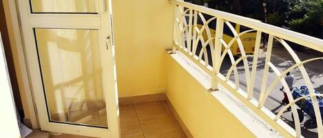 Comfort appartement, uitzicht op de stad | Balkon