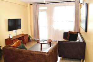 Appartement Confort, vue ville | Coin séjour