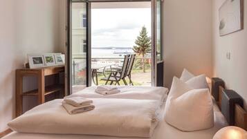 2 Schlafzimmer, Reisekinderbett, kostenloses WLAN, Bettwäsche