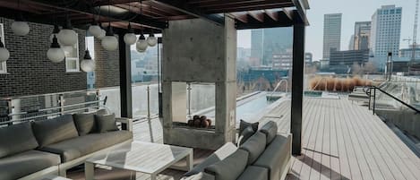 Luxury Apartment, City View | Terrace/patio
