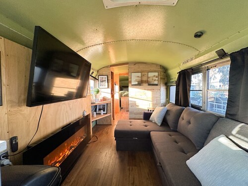 The Magic Skoolie Outdoor Glamping in Visalia