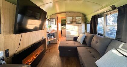 The Magic Skoolie Outdoor Glamping in Visalia