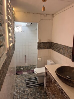 Towels, soap, toilet paper