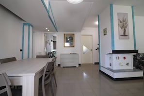 Apartment, 2 Bedrooms, Smoking, Balcony | Dining room - Casa Minerva Beautiful Holiday Home With Sea & Castle View in the Heart of Otr (Otranto)