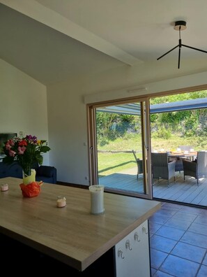 Dining - House T4 with enclosed garden (Hastingues)
