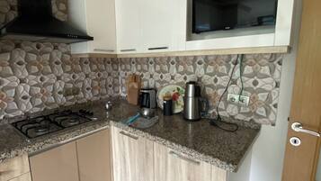 Basic Apartment, Balcony, Mountain View | Private kitchen
