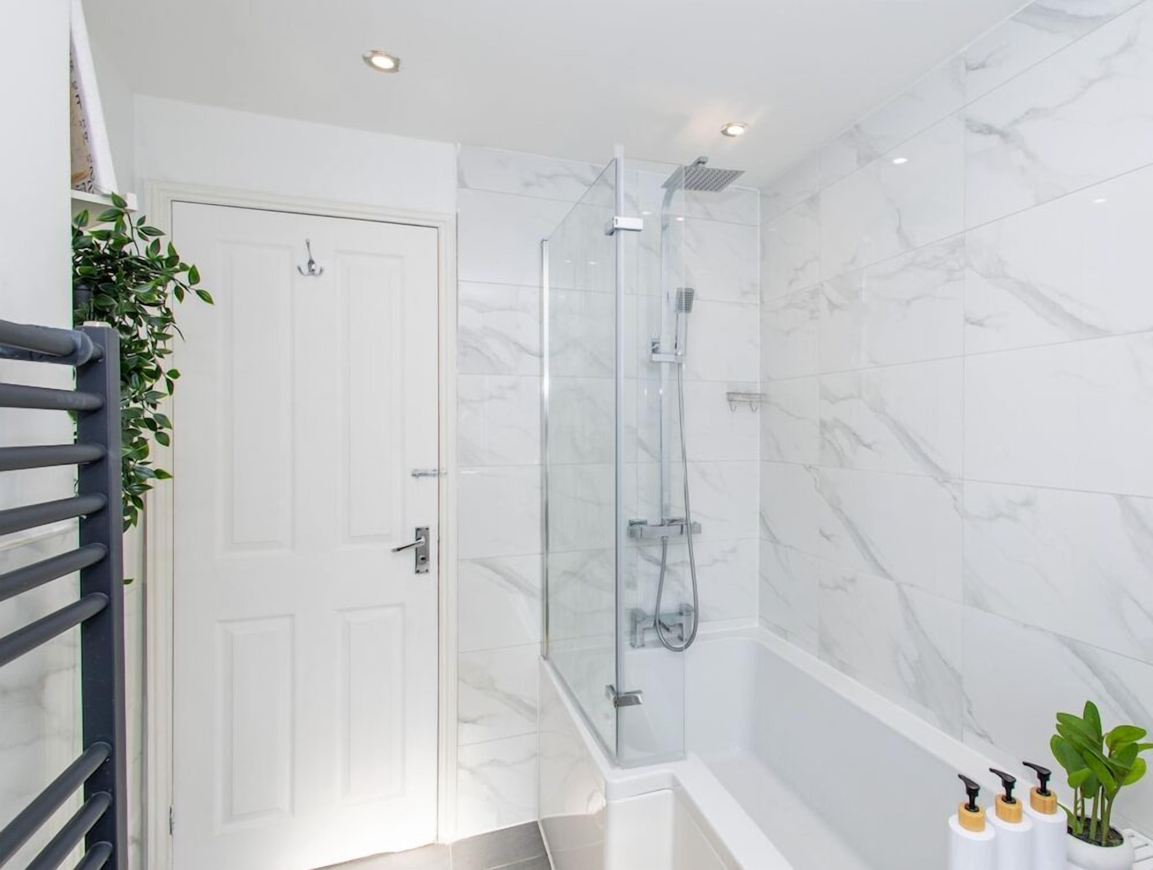 Shower, hair dryer