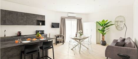 高級公寓, 1 間臥室 | 庭園景