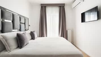 Departamento Premier, 1 habitación | 1 habitación y caja de seguridad en la habitación