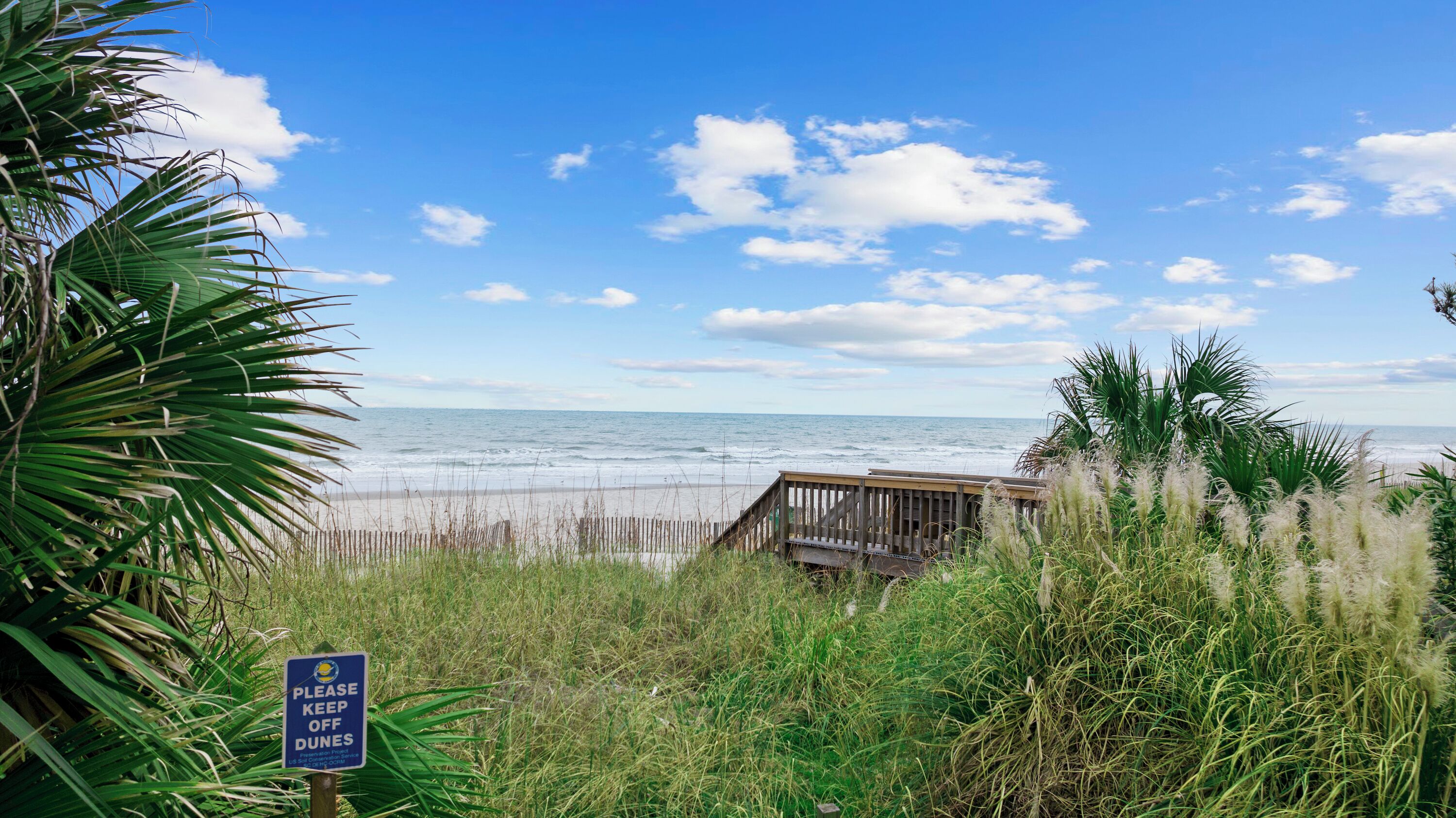 Natural sand dunes with private beach access and gorgeous views.