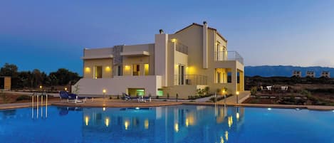 Front of property – evening/night