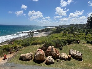 En la playa 