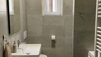 Hair dryer, towels