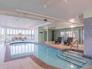 Indoor pool, a heated pool