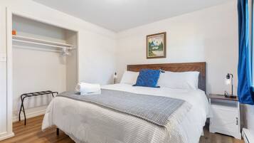 2 bedrooms, iron/ironing board, travel crib, WiFi
