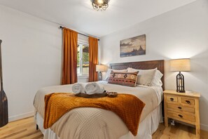 2 bedrooms, iron/ironing board, travel crib, WiFi