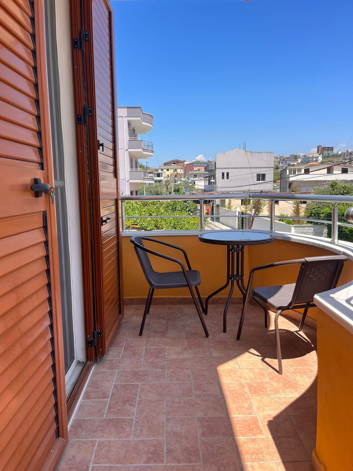 Comfort-Apartment, Balkon, Hügelblick | Balkon