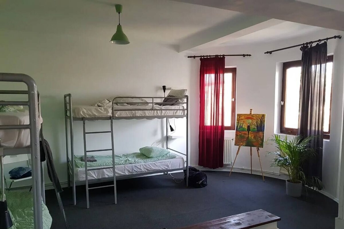 Blackout drapes, iron/ironing board (on request), WiFi (free)