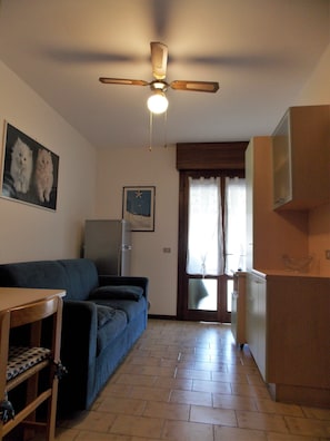Appartement, 1 chambre, terrasse | Aire de séjour