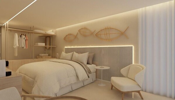 Premium-Suite, Balkon, Meerblick | 1 Schlafzimmer, Zimmersafe, Bügeleisen/Bügelbrett, kostenloses WLAN