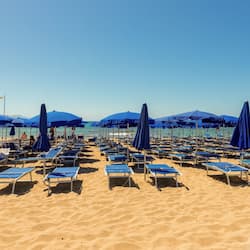 Private beach, white sand