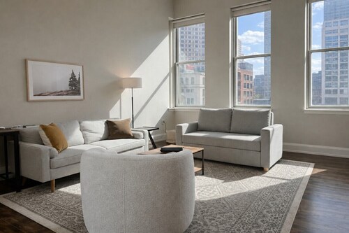 Downtown Luxe 2BR Loft Apt | Sleeps 8 | Walkable
