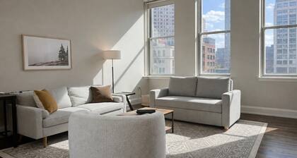Downtown Luxe 2BR Loft Apt | Sleeps 8 | Walkable