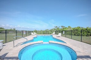 A heated pool