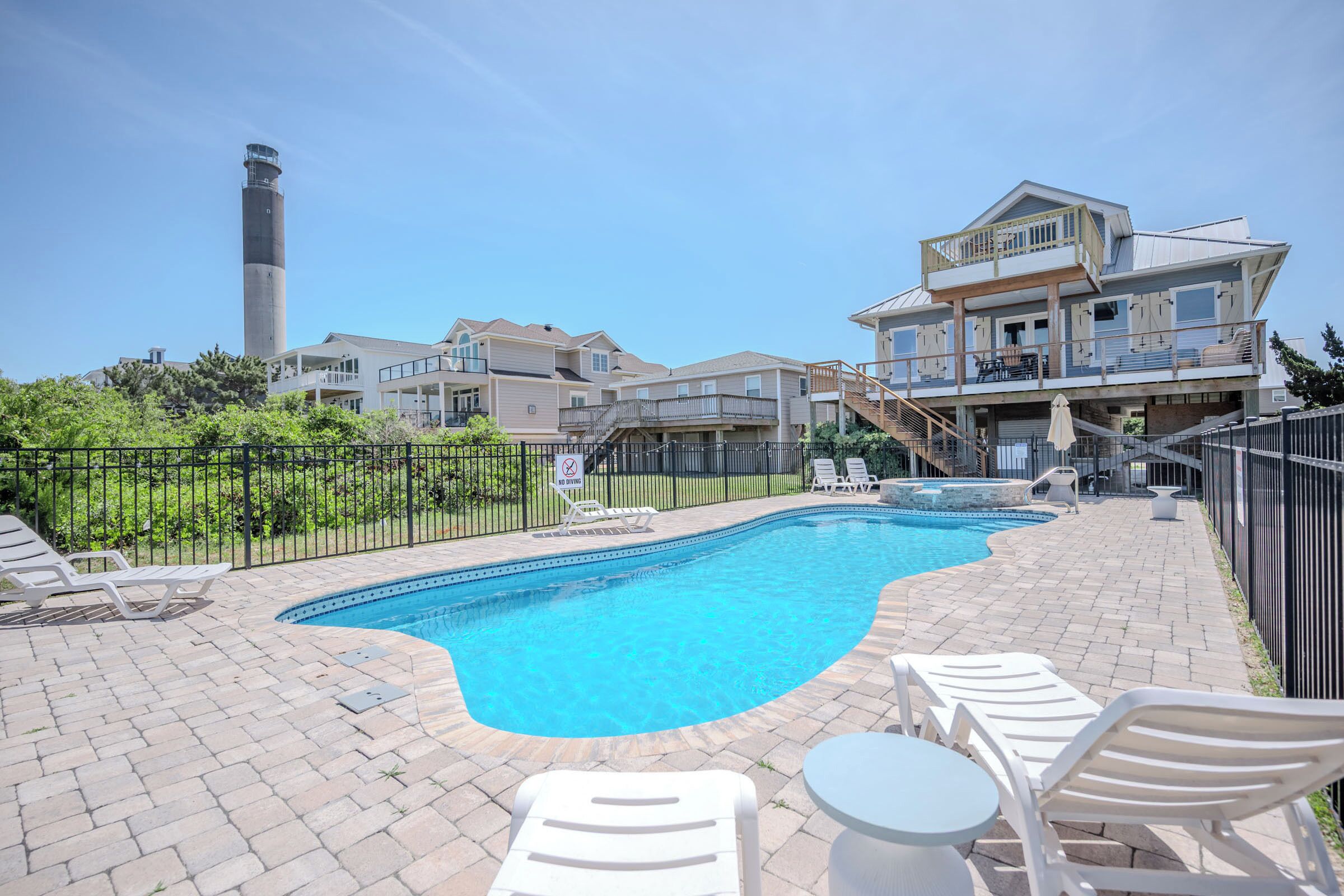 A heated pool