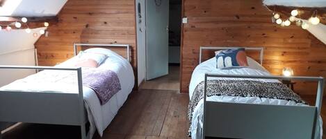 2 chambres, Wi-Fi, literie fournie