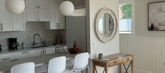 Sunny downtown Belfast apartment with water view, right on Main St near eateries