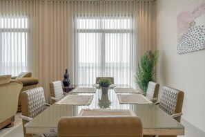 Dining - Spacious 2-Bedroom Apartment in Al Aarid (Riyadh)