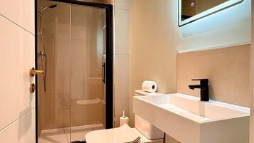 Hair dryer, towels