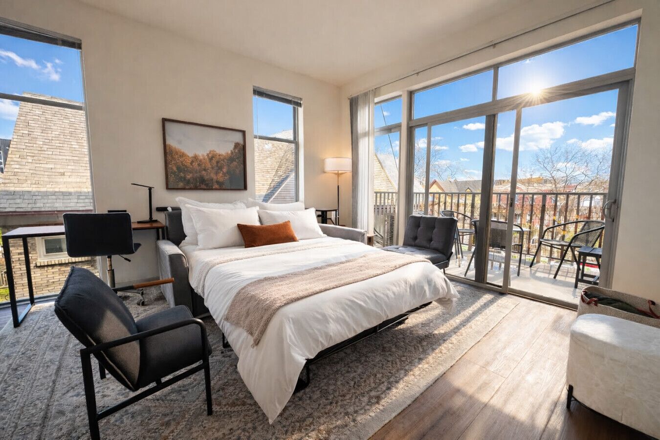 1 habitación, escritorio, tabla de planchar con plancha y wifi gratis 