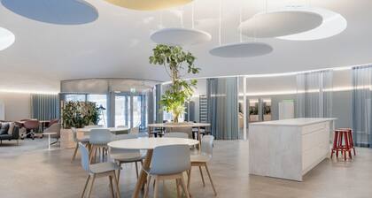 Modern 1BR Apartment with Balcony at Tripla Pasila, 5 mins to Helsinki City Center