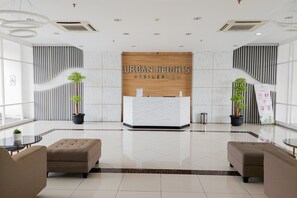 Welcome to Urban Heights Residences, where sleek lines and modern design meet comfort and functionality.